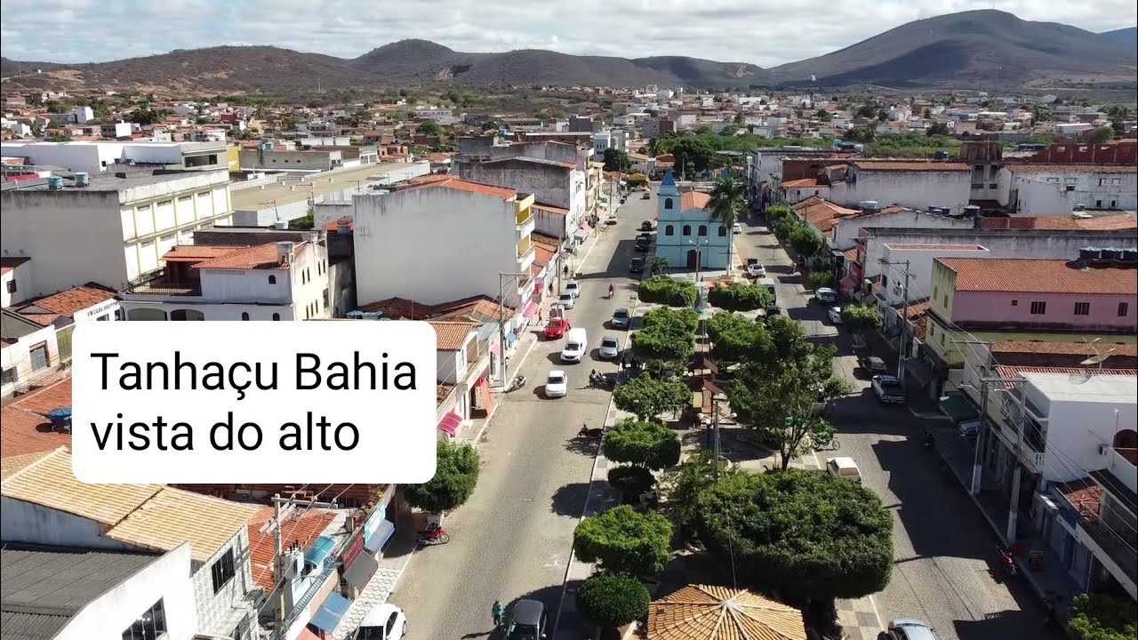 TANHAÇU BAHIA IMAGENS AÉREAS DE DRONE VÔO POR TODA A CIDADE. DJI MINI 2