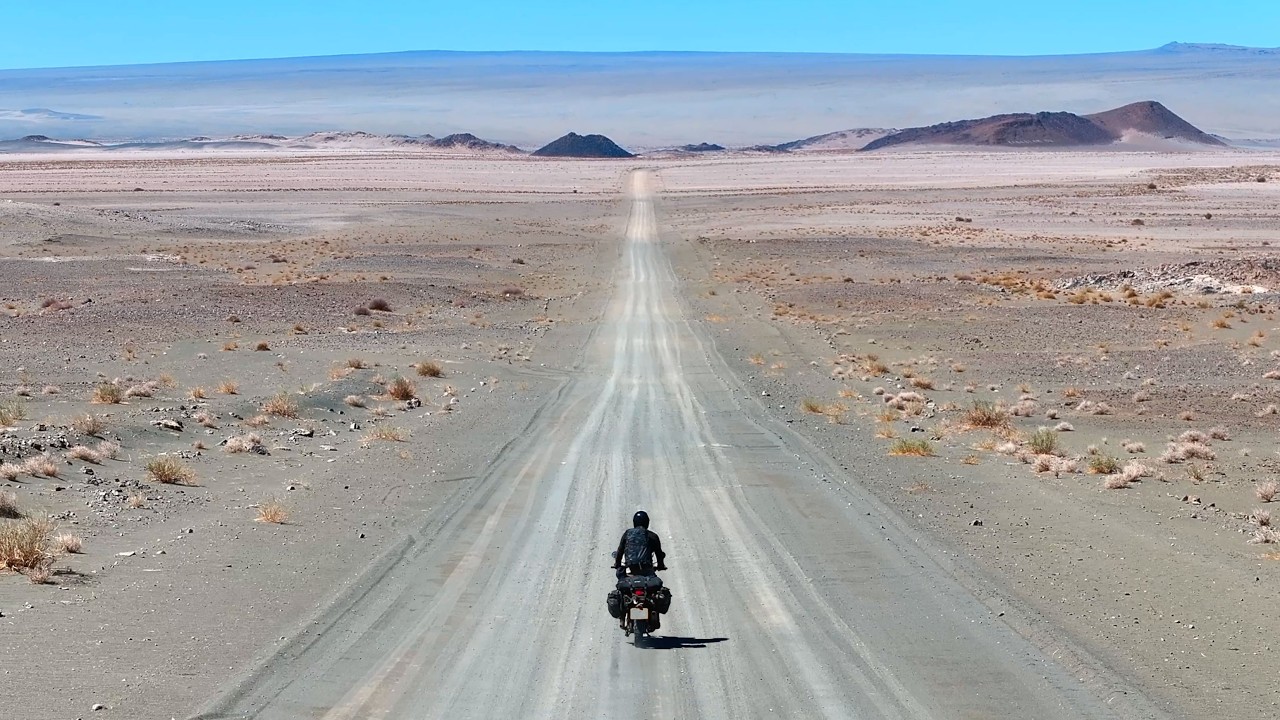 Solo motorcycle ride through Namibia Deserts in Africa Episode 3