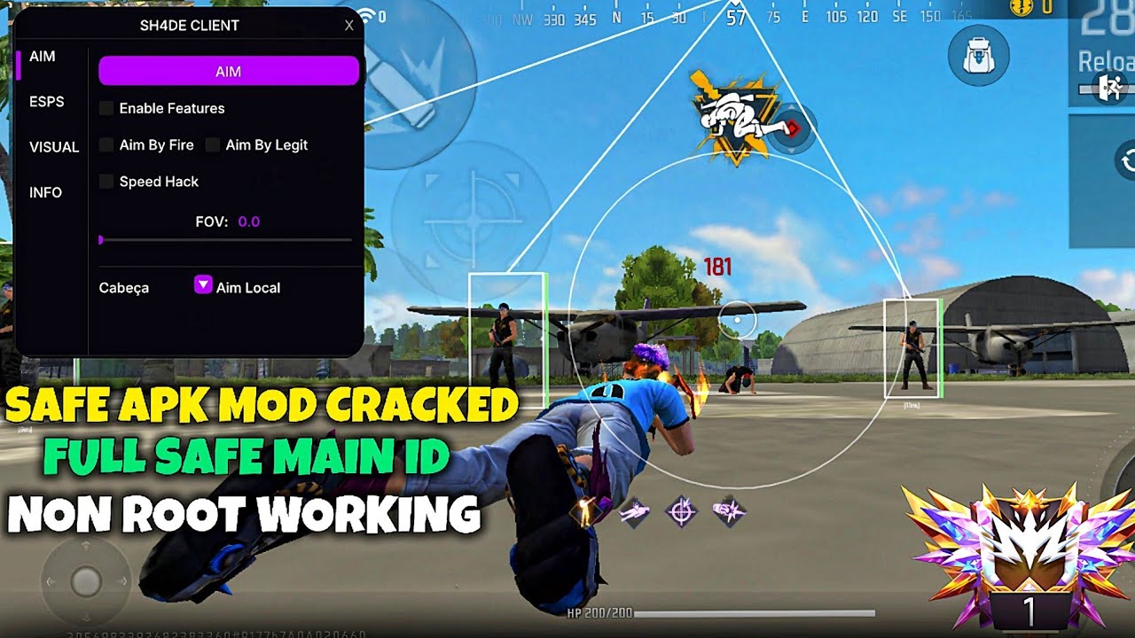 MOD MENU ANDROID SH4DE CLIENT NO KEY ✅🔥NON ROOT WORKING💯 ANTIBAND SAFE ALL SEVER🔥