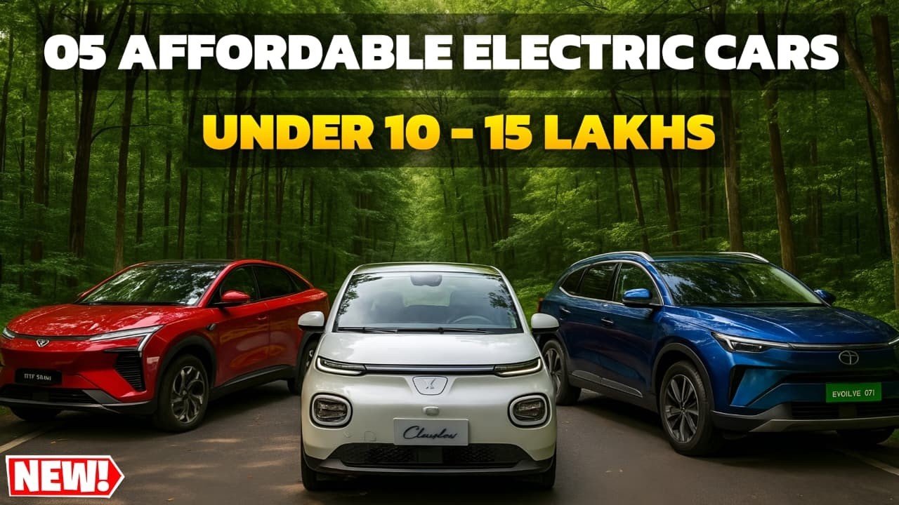 Top 5 Affordable Electric Cars in India 2025👌 | Budget Electric Cars | Electric Vehicles India