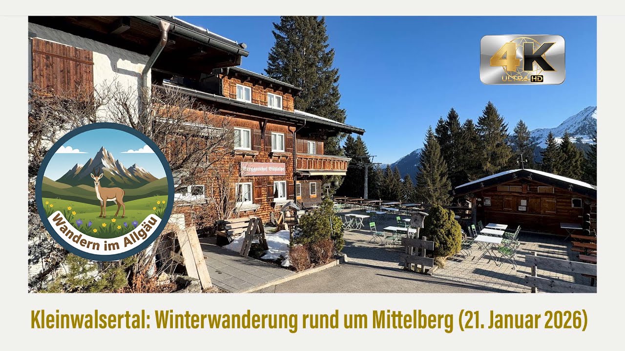 Kleinwalsertal: Winterwanderung rund um Mittelberg (21. Januar 2026)