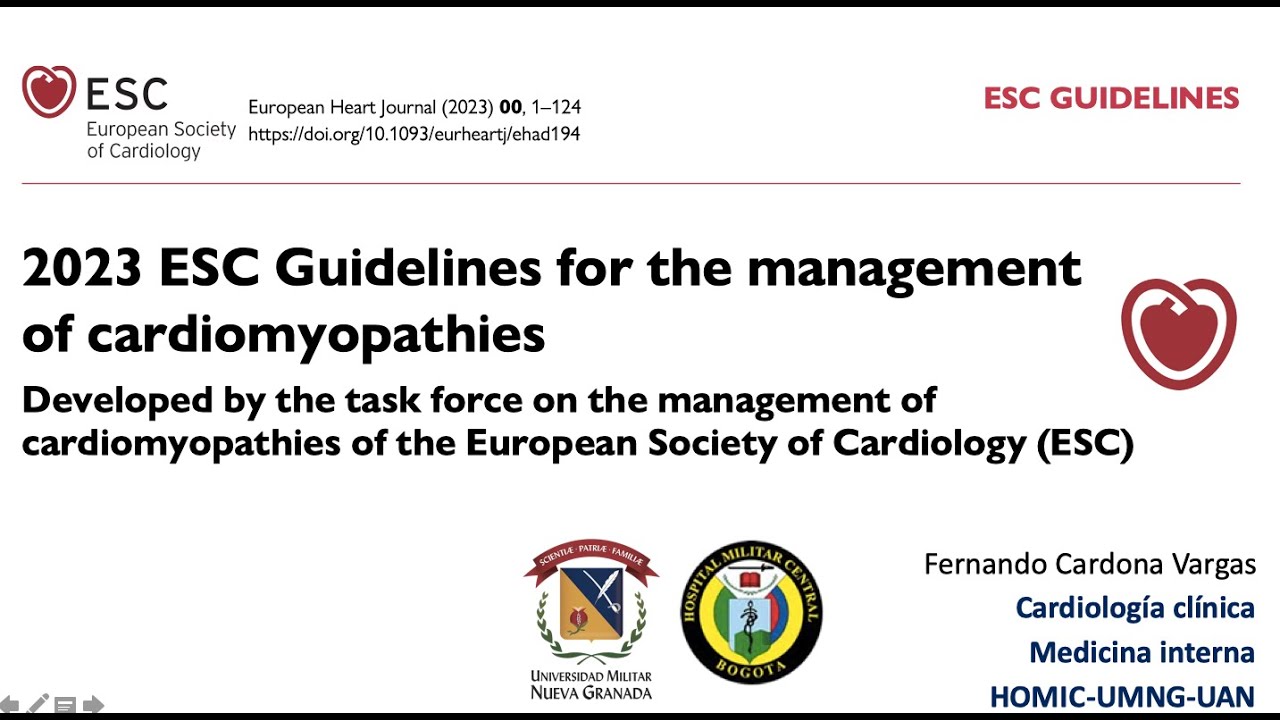 Revisión:2023 ESC Guidelines for the management of cardiomyopathies Developed by the ESC task force