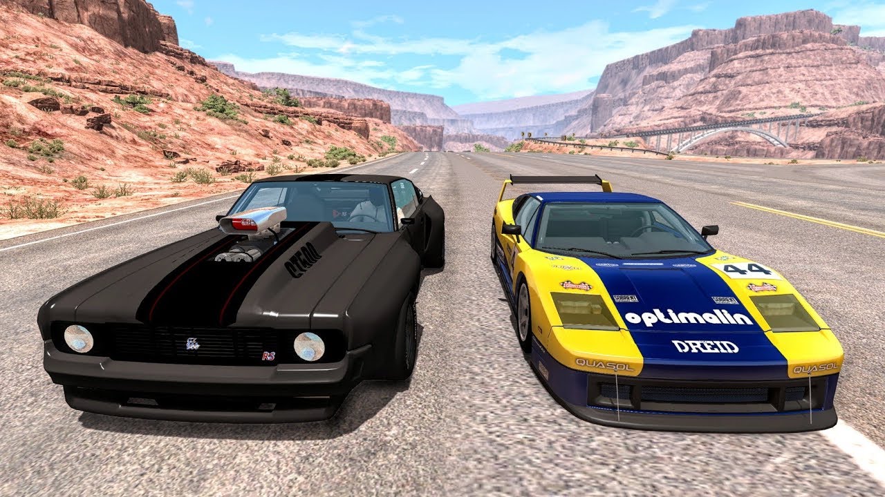 Street Racing Crashes #7 - BeamNG Drive | CrashBoomPunk