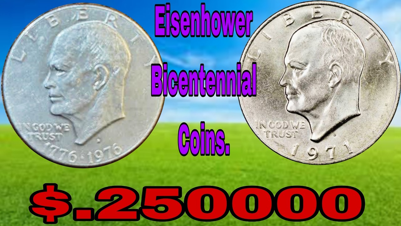 Hidden Treasure in Your Pocket Top2 Rare 1776 -1976 D & 1971-D Eisenhower Dollars Worth Big Money!