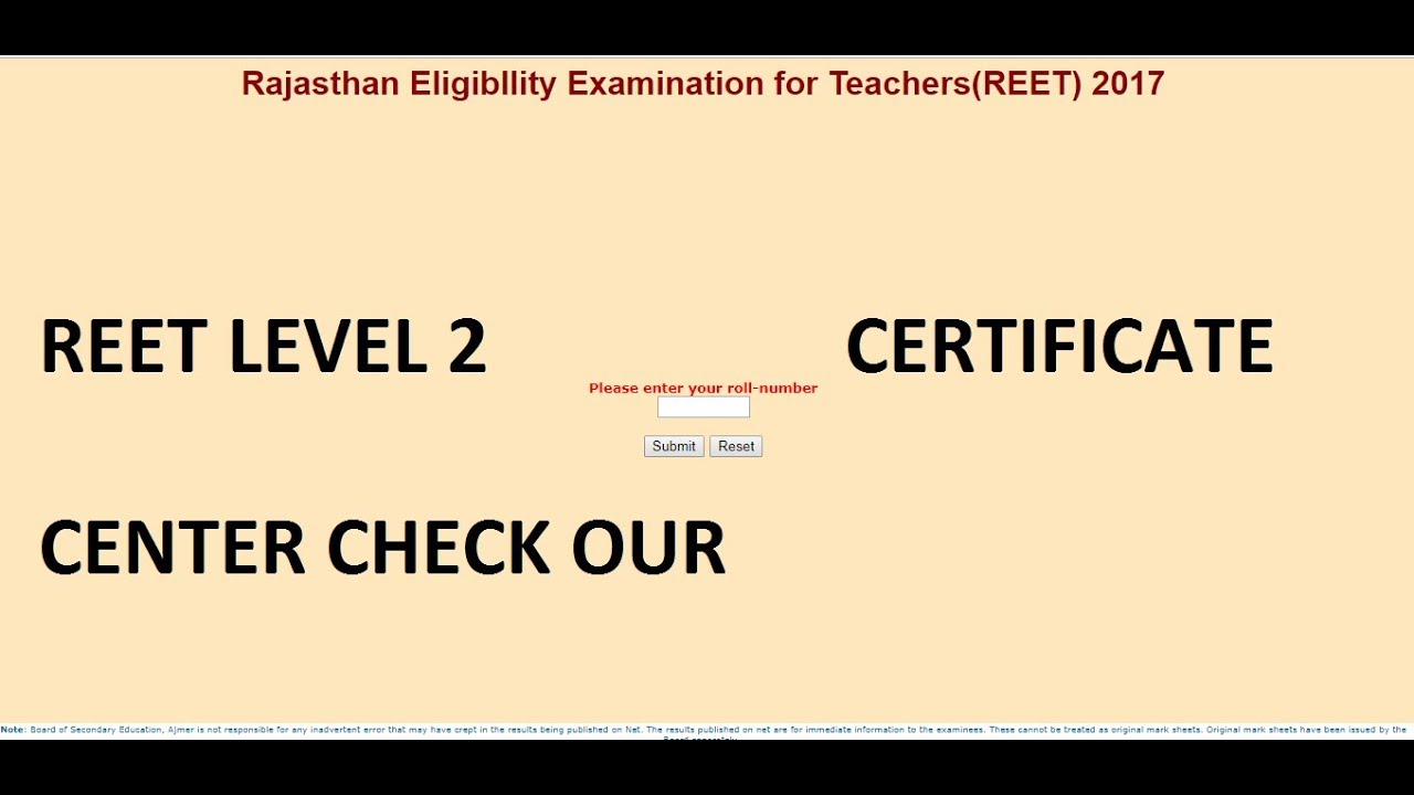 REET Level 2 Certificate Center - how to get REET level 2 Certificate