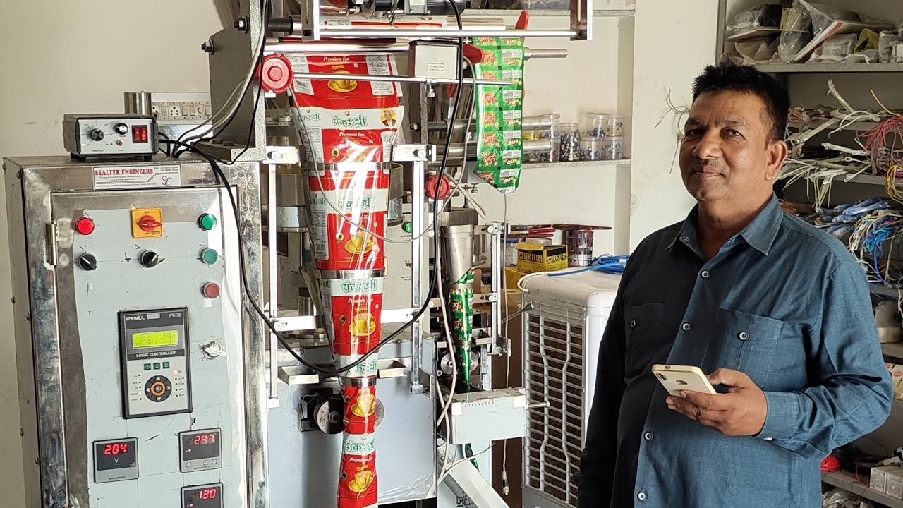 Half pnumetic with cup filler||tea packing machine|| ribben coding machine||Mr.sealtek
