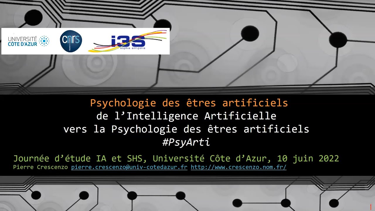 Psychologie des êtres artificiels
