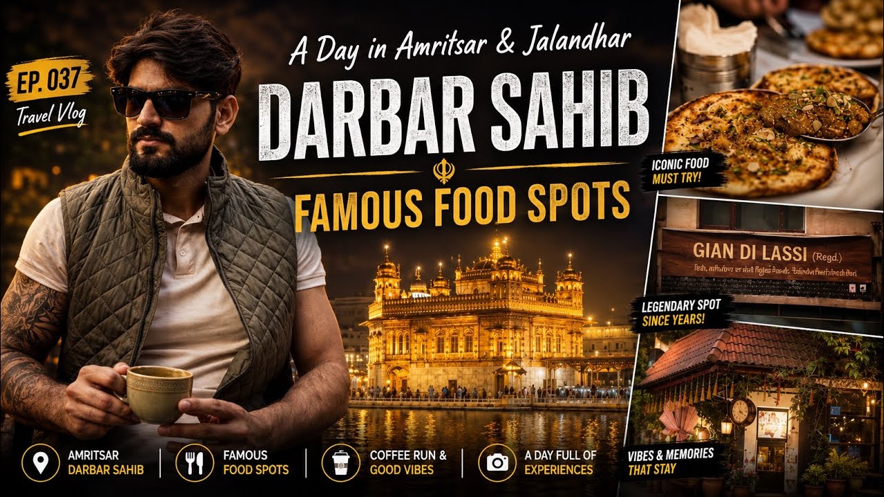 A Day in Amritsar & Jalandhar | Darbar Sahib & Famous Food Spots | Travel VLOG