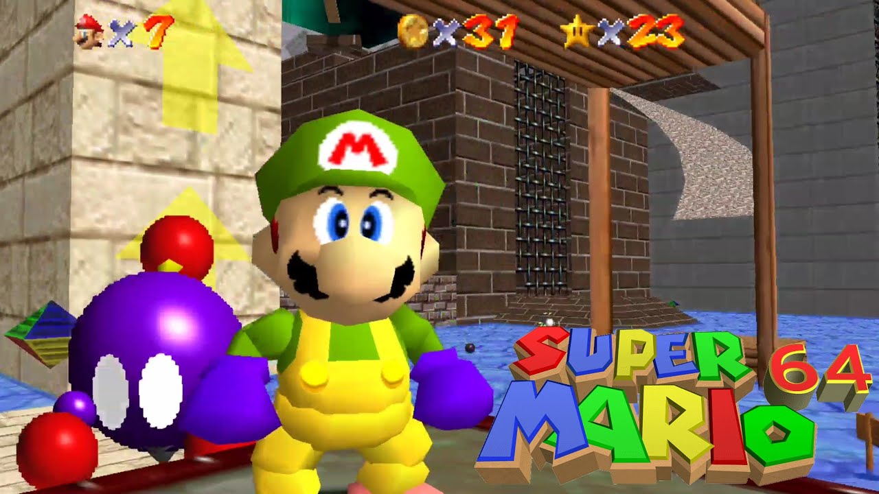 Super Mario 64 Randomizer Seed 3 WideScreen Wet-Dry World Complete by Arthurtilly Gameplay Gameplay