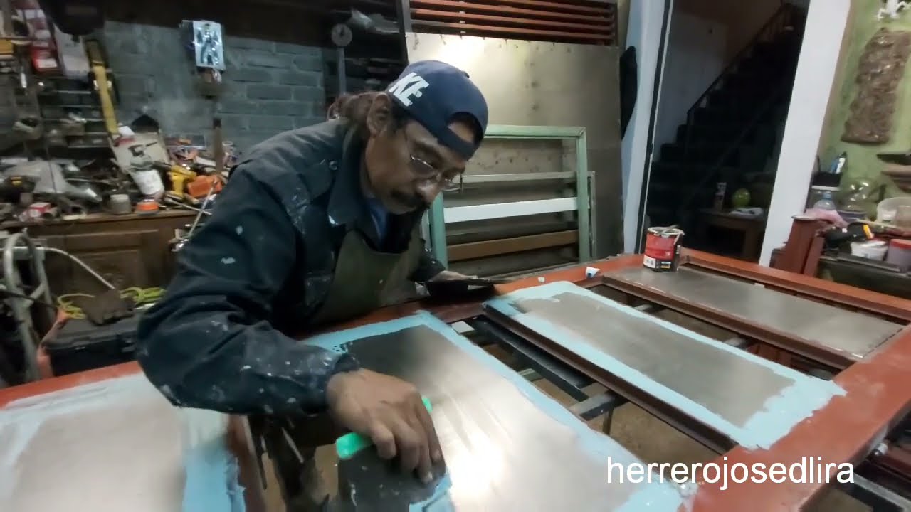 PUERTA de HERRERIA mínimalista fácil y segura