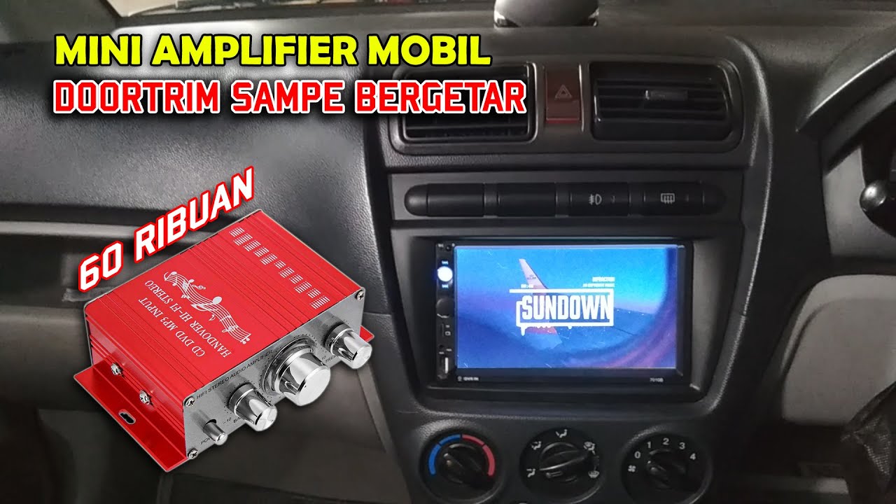 Pasang Mini Amplifier Mobil Lagi | Ampli Mobil Murah Lepy HY-2001