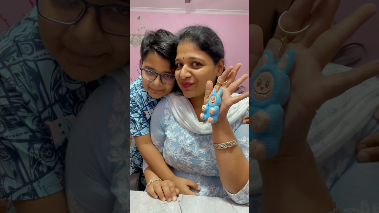 DIY Labubu with Clay #shorts #youtubeshorts #labubu #diy #kidsvideo #kids #craft #clay