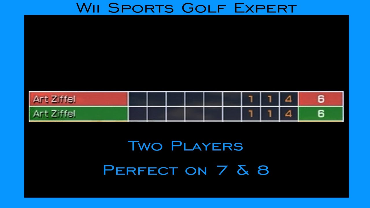Wii Sports Golf - 1,1,1,1   Scorecard for twosome on 3 hole EXPERT