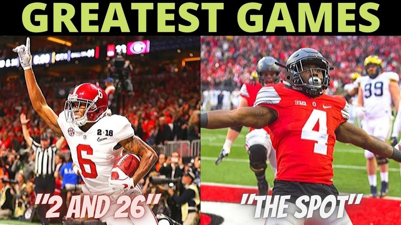 Top 50 College Football Games Of The Decade (2010-2019) - [Sports Nerd]