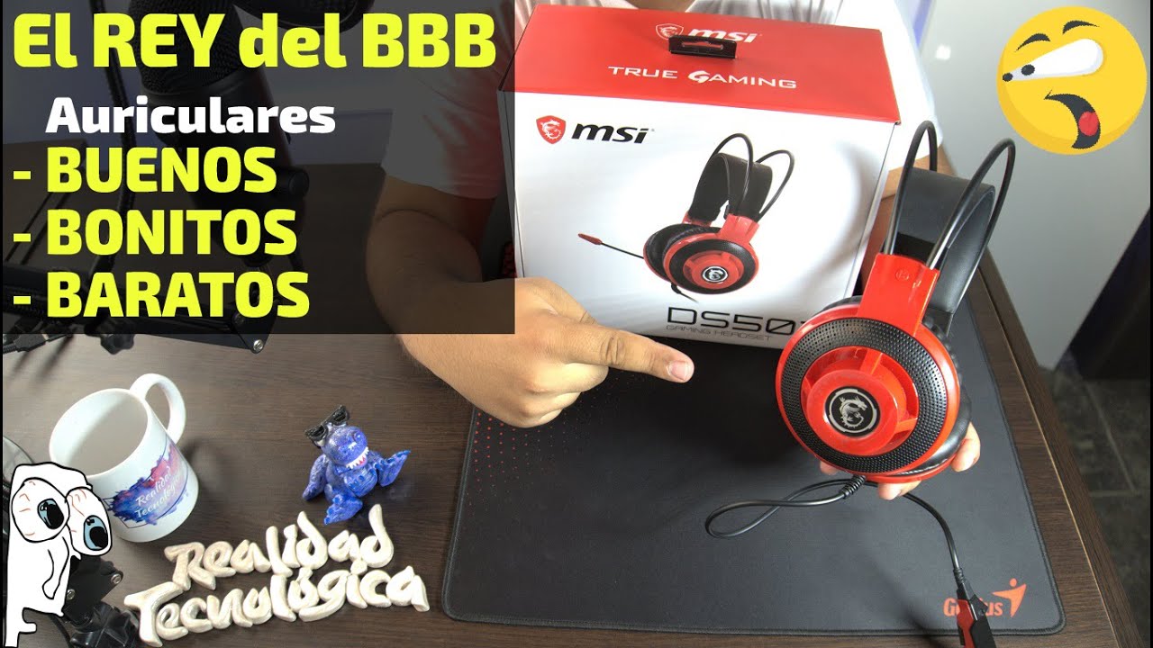 BARATOS y MUY buenos - Review a los AURICULARES / AUDÍFONOS - MSI DS501