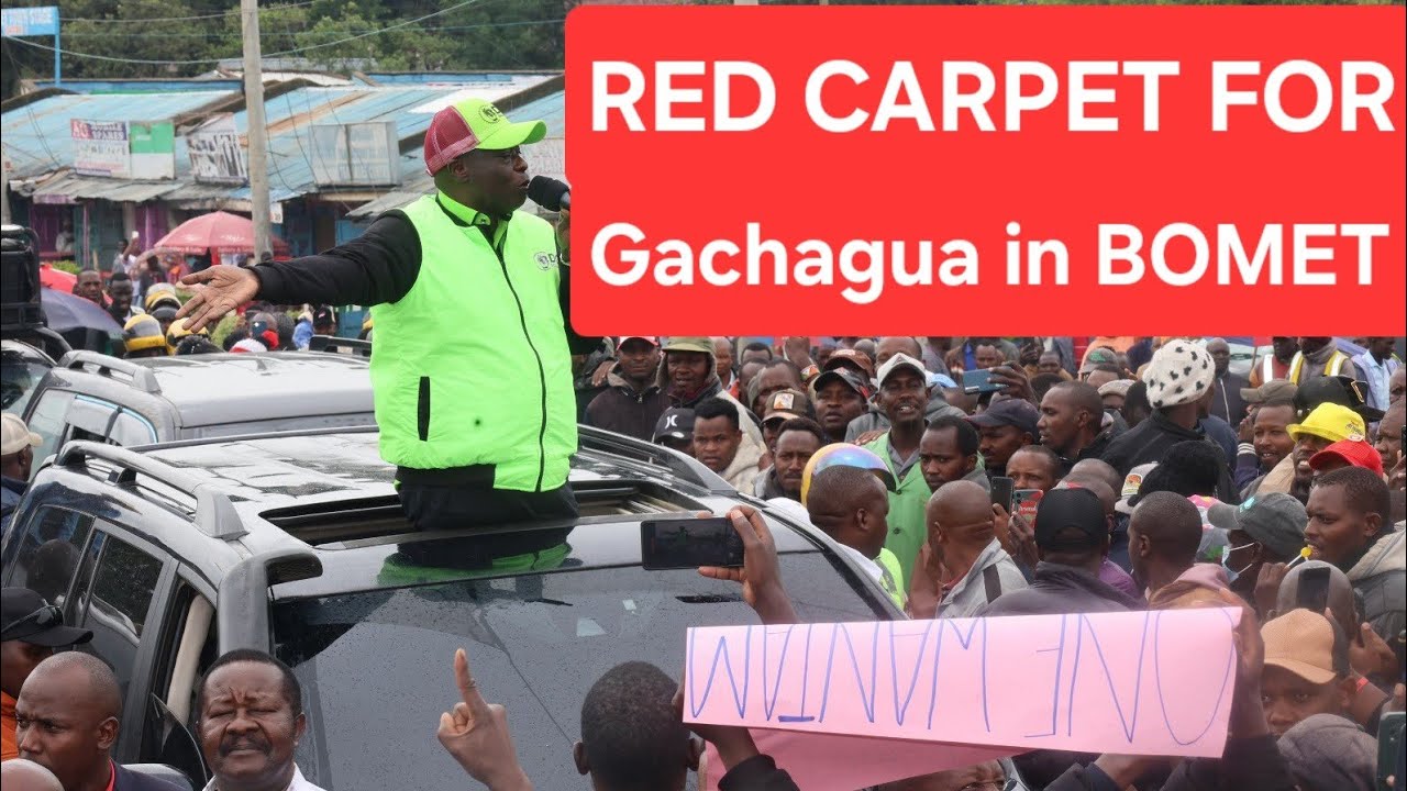 STATEHOUSE in TURMOIL AFTER GACHAGUA'S WILD RECEPTION IN BOMET 