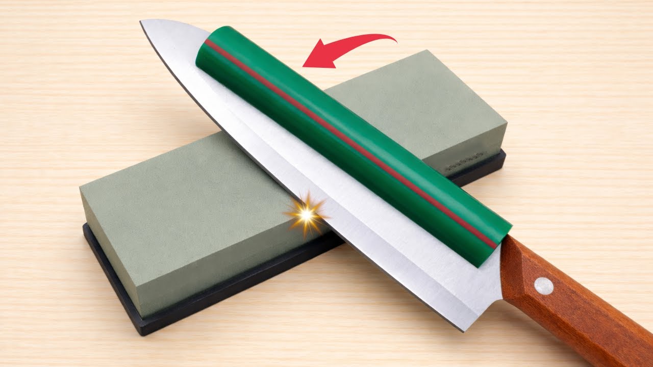 How to Sharpen a Knife Razor Sharp in Just 5 Minutes | Most People Don&rsquo;t Know This!