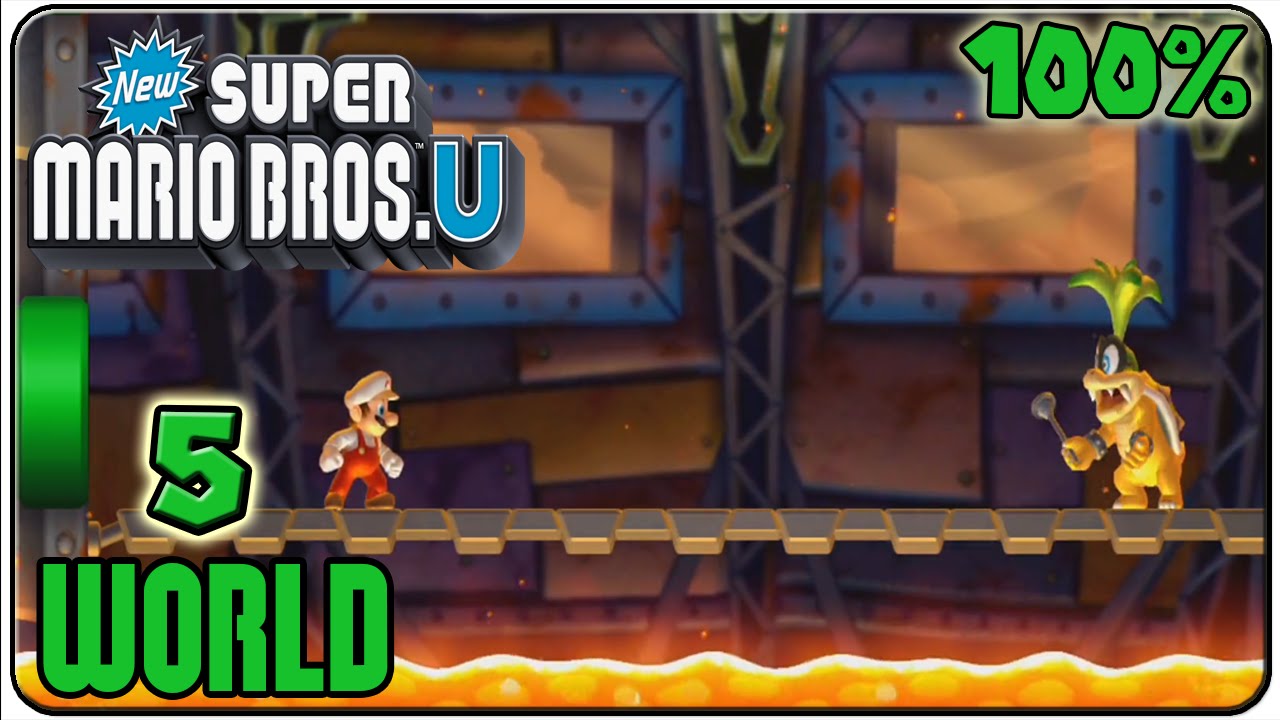 New Super Mario Bros. U - Walkthrough - Part 5 Soda Jungle