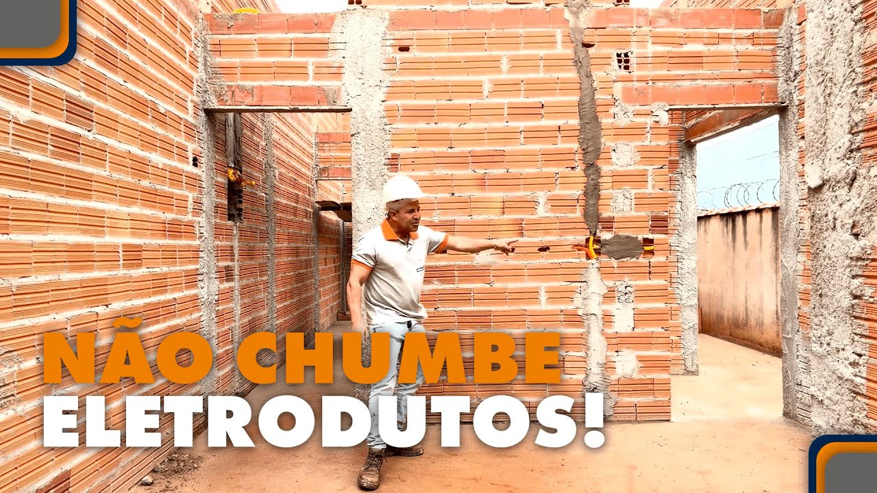 Por que não chumbar os eletrodutos na parede?