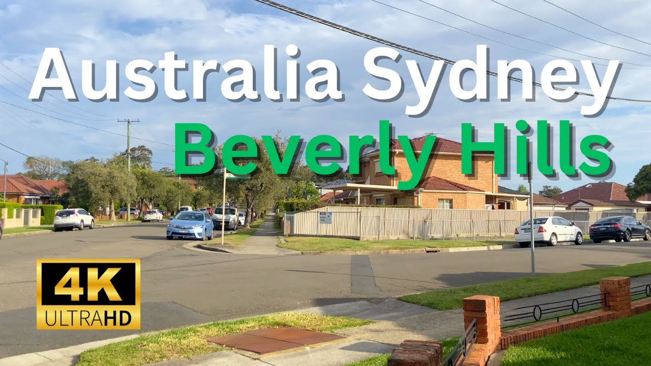【4K Walk】Walking in Beverly Hills on A Hot Day in Sydney Australia 2023