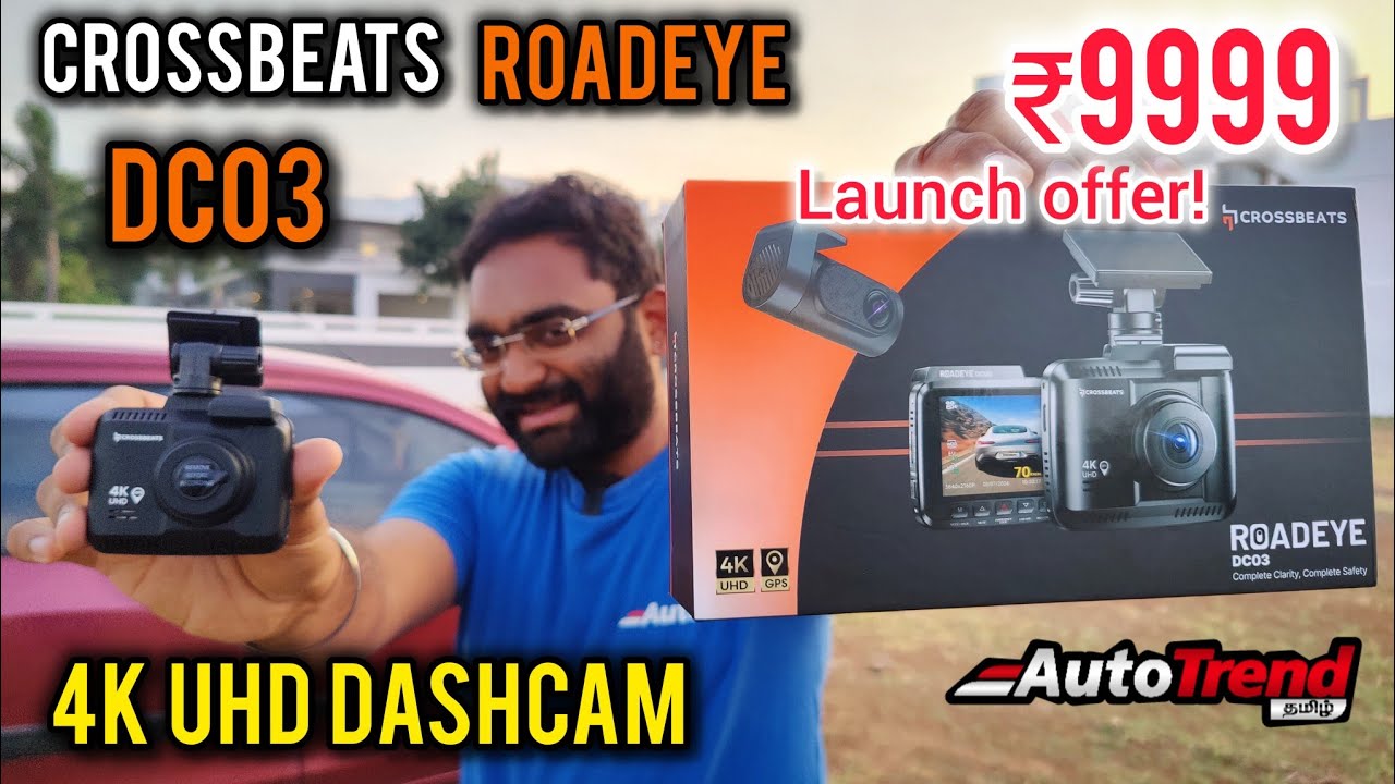Budget 4K Dash Cam? | Crossbeats RoadEye DC03 4K UHD ADAS GPS Dash Camera Detailed Unboxing Review.