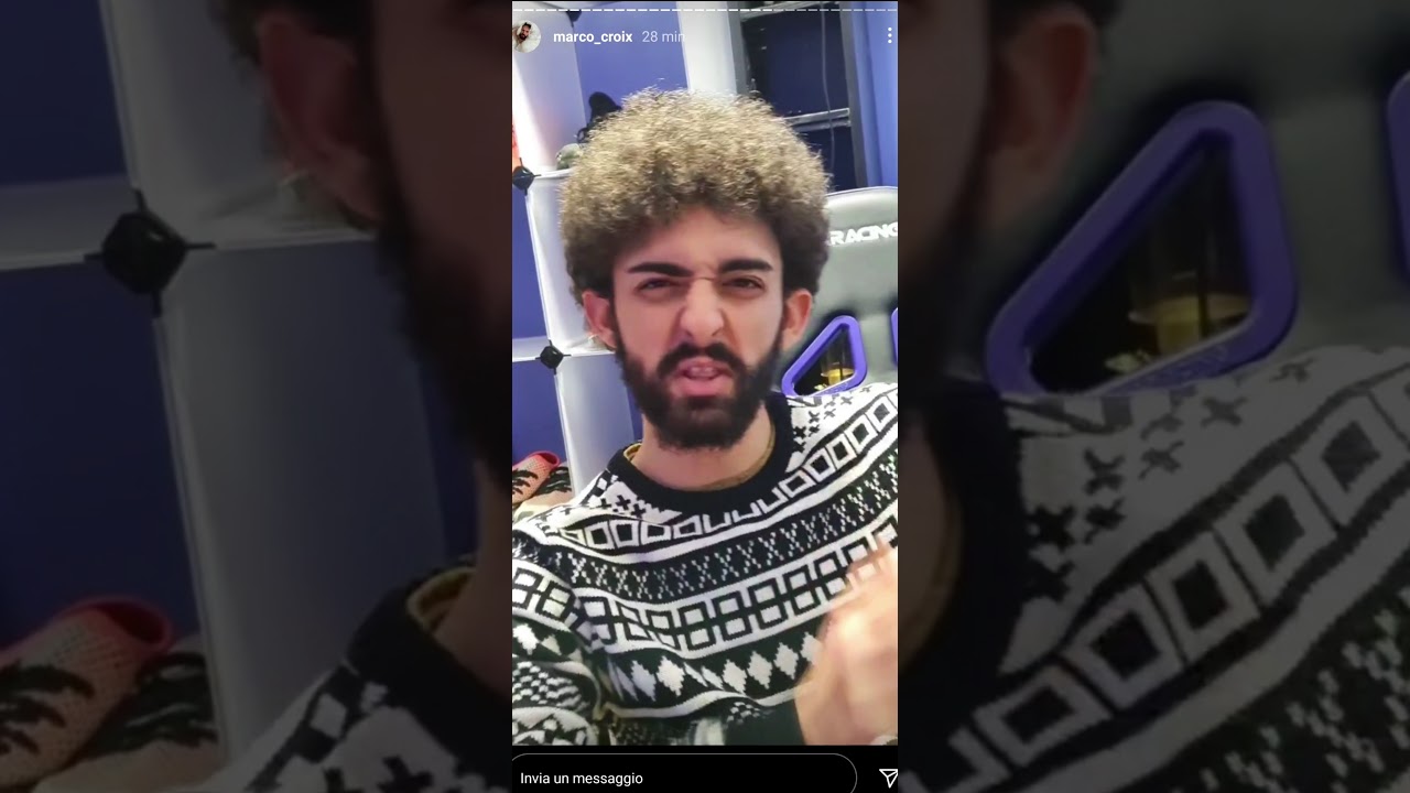 Marco Merrino, Sdrumox e la tazza di Attack On Titan sulle storie Instagram