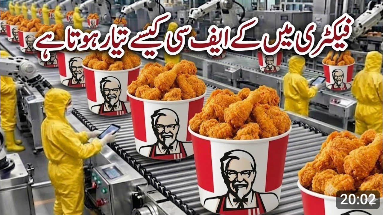 KFC 🐔 ! How is chicken produced in a factory? chicken 🐔#ranaadilvlog77#automobile #kfcchicken #KFC 