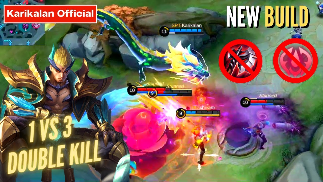 YU ZHONG 1 VS 3 DOUBLE KILL!! | YU ZHONG GAMEPLAY - MLBB