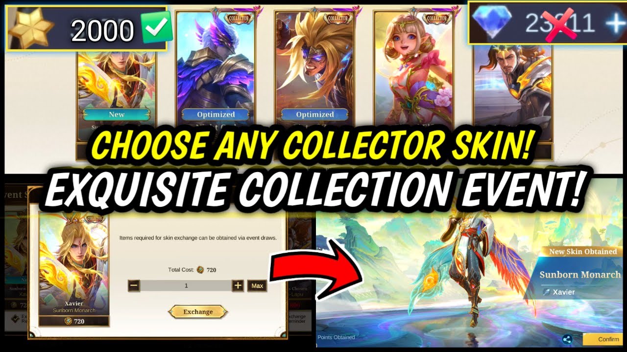 WORTH IT?! SPENDING 2000 COA FOR XAVIER NEW COLLECTOR SKIN | EXQUISITE COLLECTION DRAW EVENT - MLBB