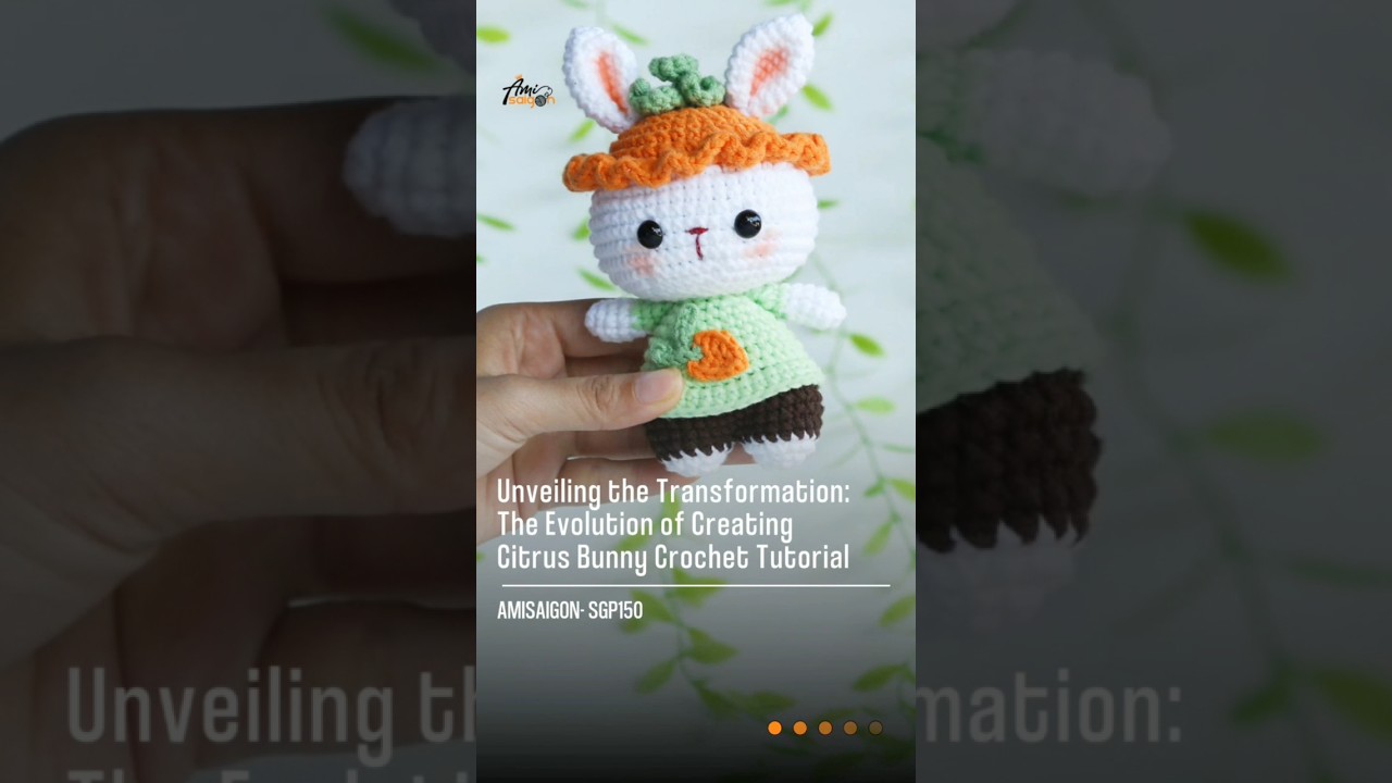 AmiSaigon | Citrus bunny amigurumi #amigurumi #amisaigon #amigurumianimal #amigurumirabbit