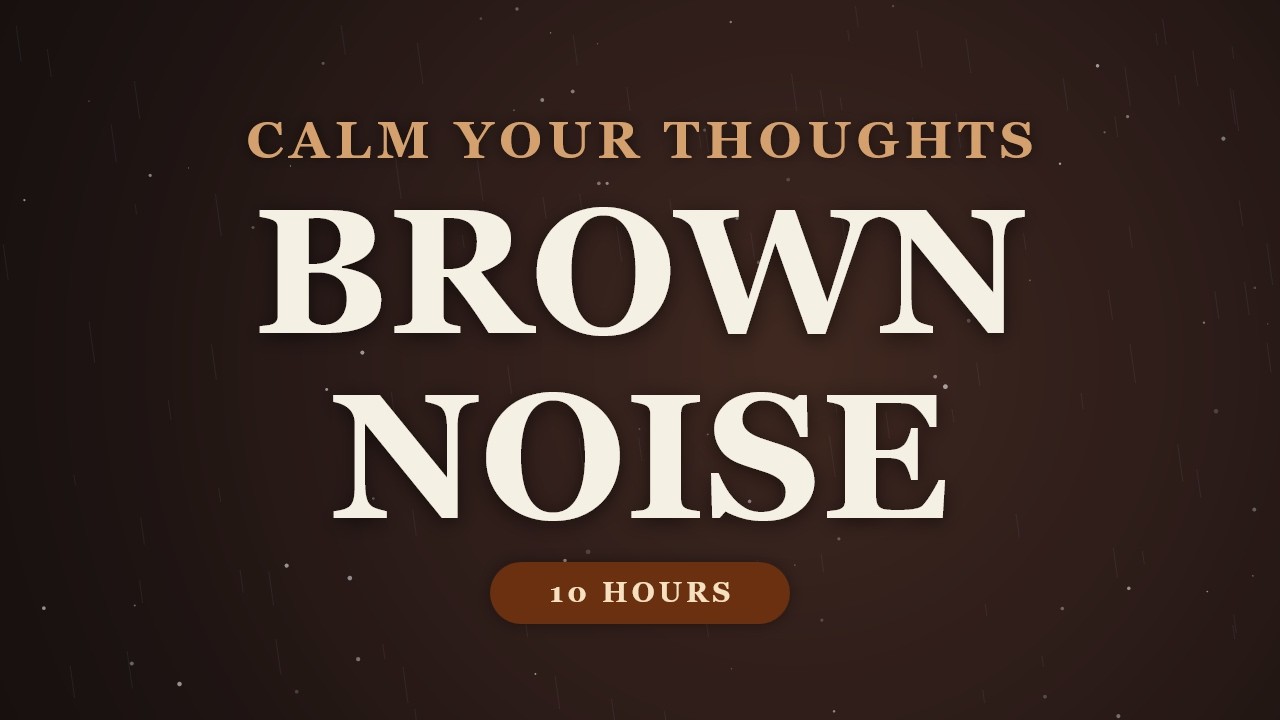 Stop Racing Thoughts: 10 Hours Deep Emerald Noise (Black Screen • No Ads)