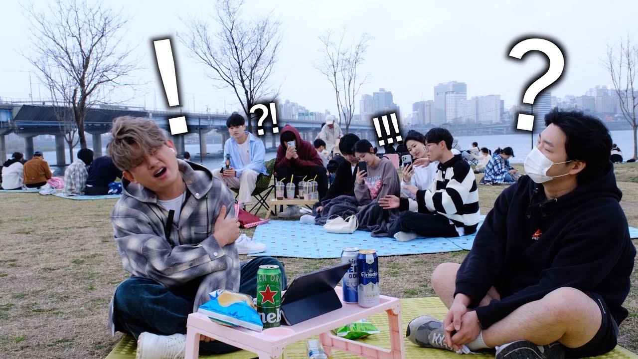 갑자기 한강에서 신곡 레전드 라이브 찢어버리는 우디 ㄷㄷ (혹시 세상에 혼자 남겨진 것 같다면)