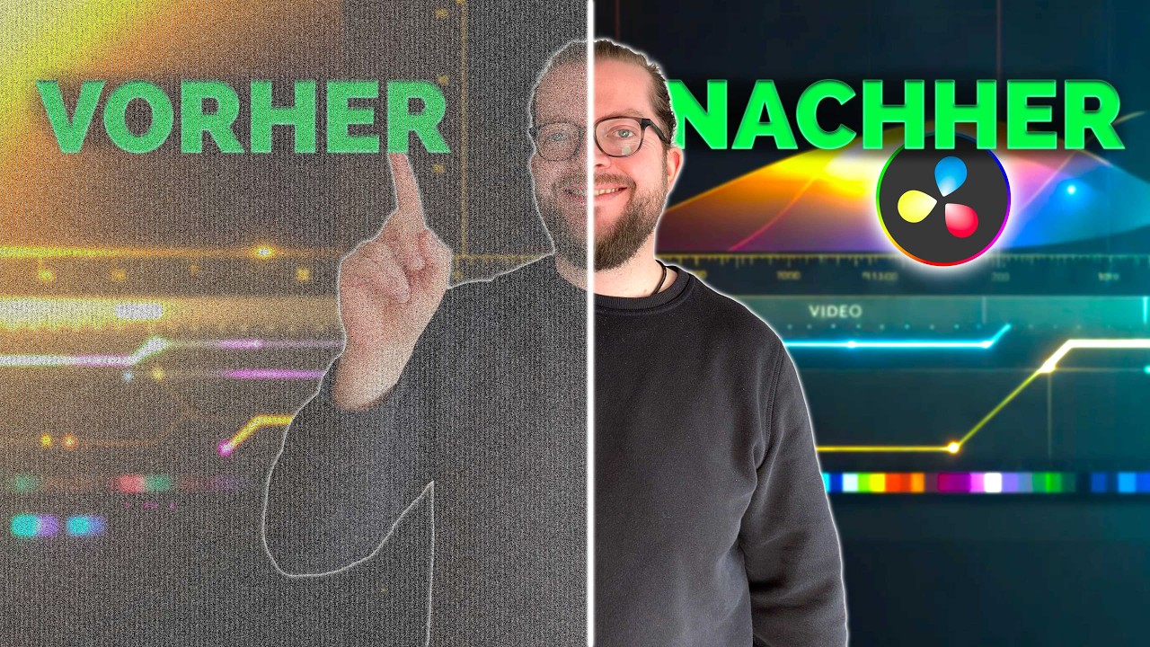 Bildrauschen entfernen in DaVinci Resolve 20 (Gratis & Studio) 📺