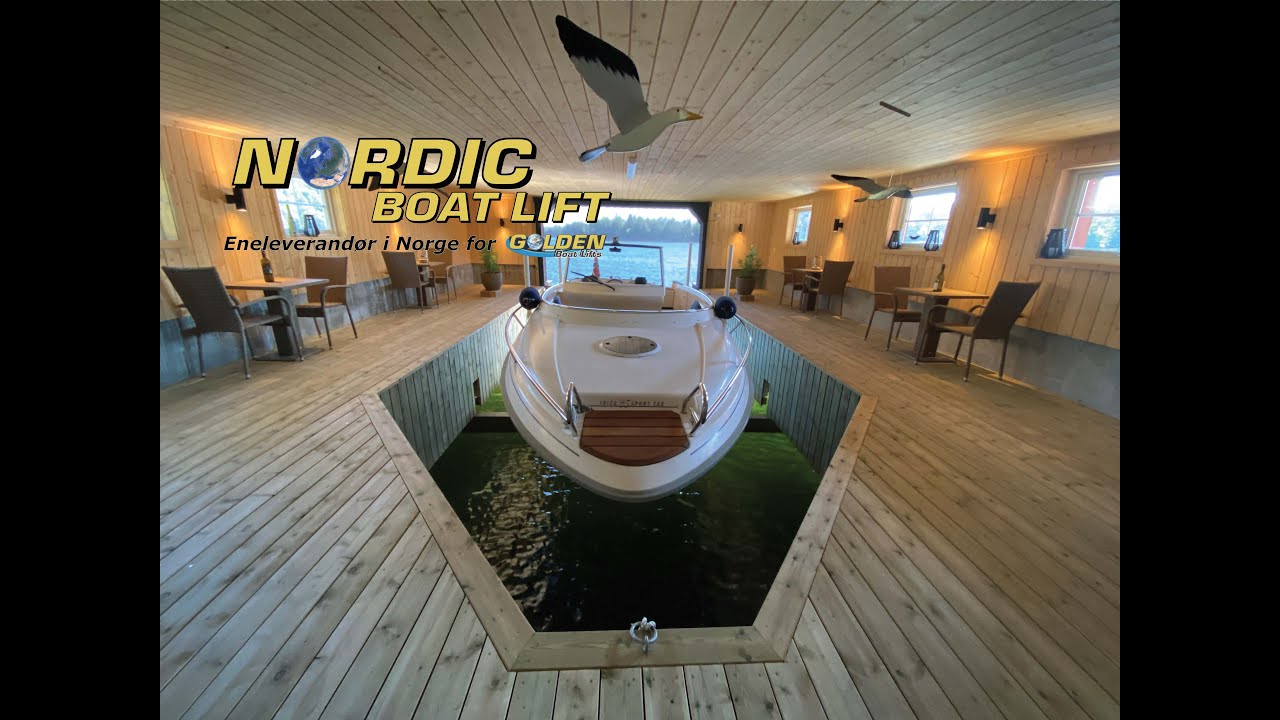Boathouselift (4-post) 4500kg - Golden Boatlift installation in Mandal