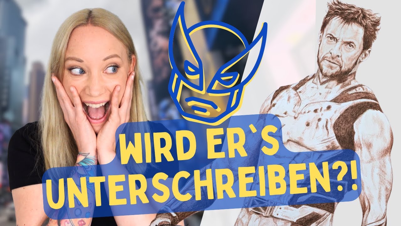 Ich habe Hugh Jackman als Wolverine gezeichnet und will ihn in New York treffen?! 🤯