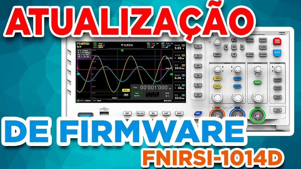 FNIRSI 1014D - Atualização de firmware V3.0 - Como fazer - Firmware Update V3.0