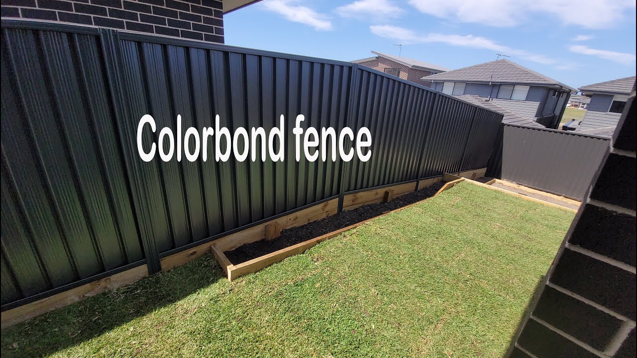 Установка забора Colorbond, Как установить забор, Как построить забор для сада, забор