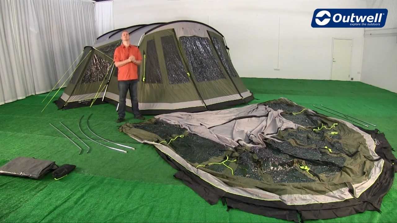 Outwell Montana 6P Front Awning Pitching Video
