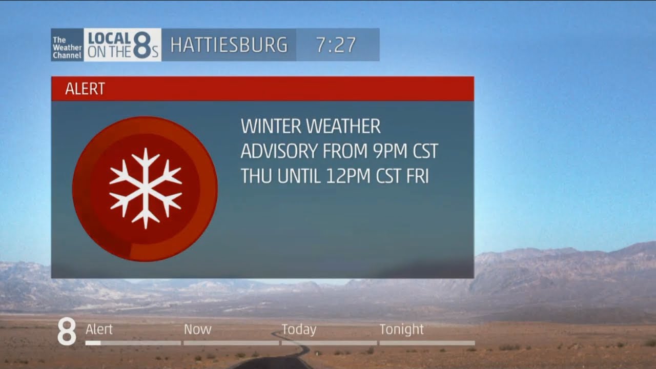 Local on the 8s with Winter Weather Advisory Narration (12-7-17)
