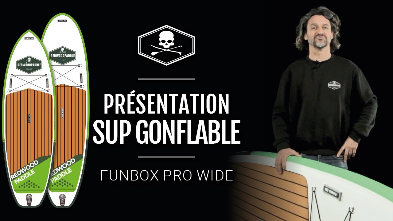 Paddle gonflable FUNBOX PRO WIDE de Redwoodpaddle