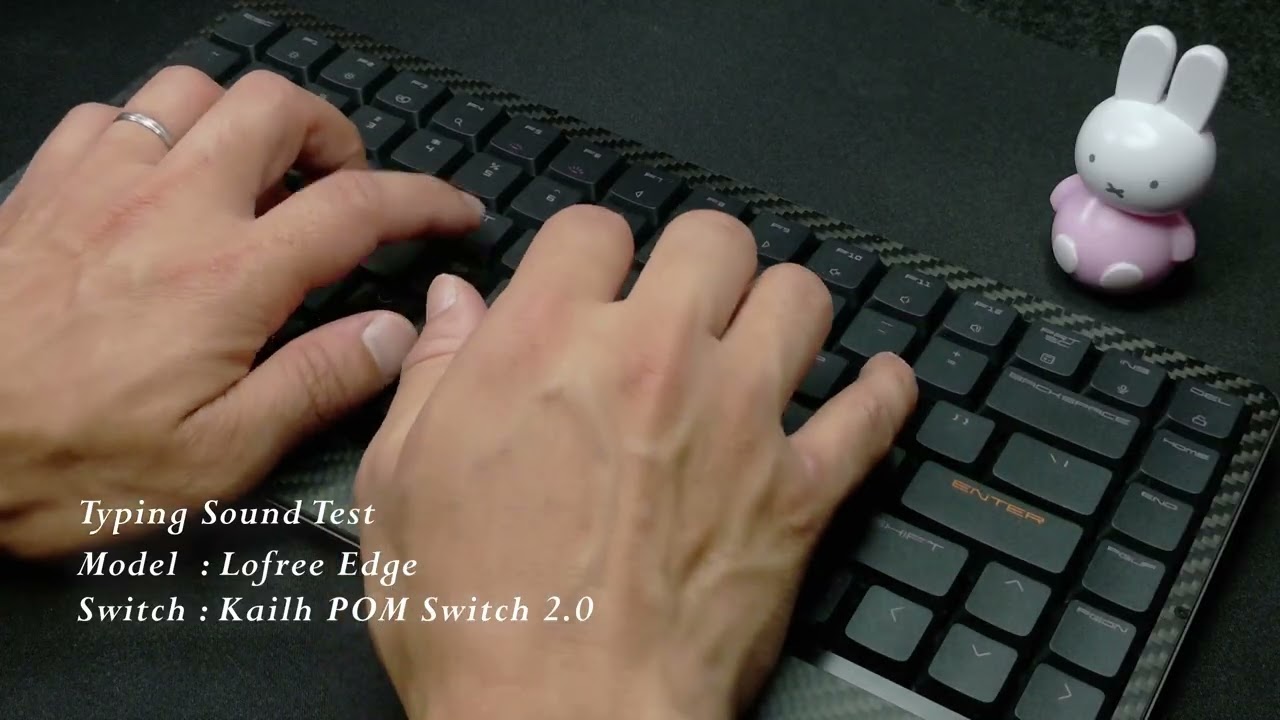 Typing Sound Test │Lofree Edge / Kailh POM Switch 2.0 │ #ASMR