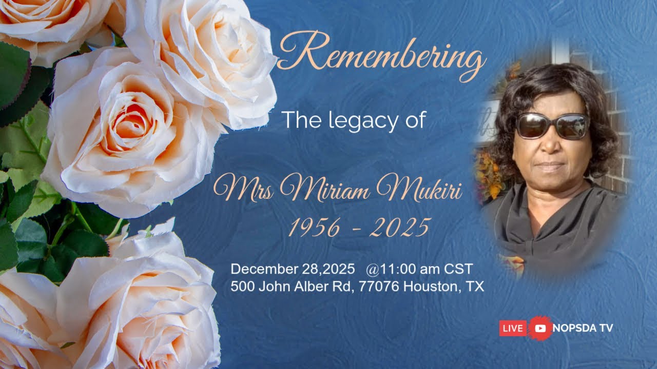 BURIAL SERVICE FOR MIRIAM MUKIRI