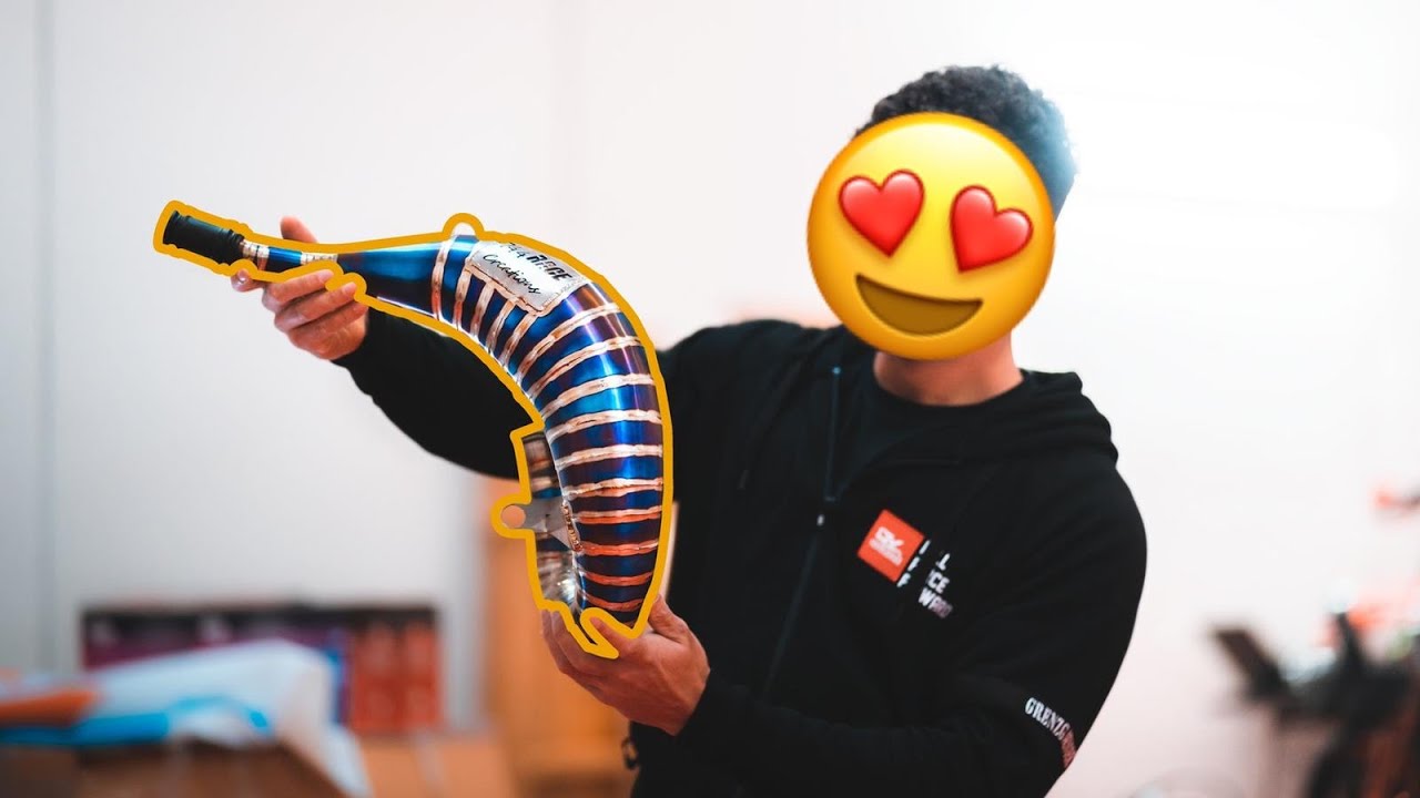 NUOVO SCARICO AL KTM 125SX *titanio*