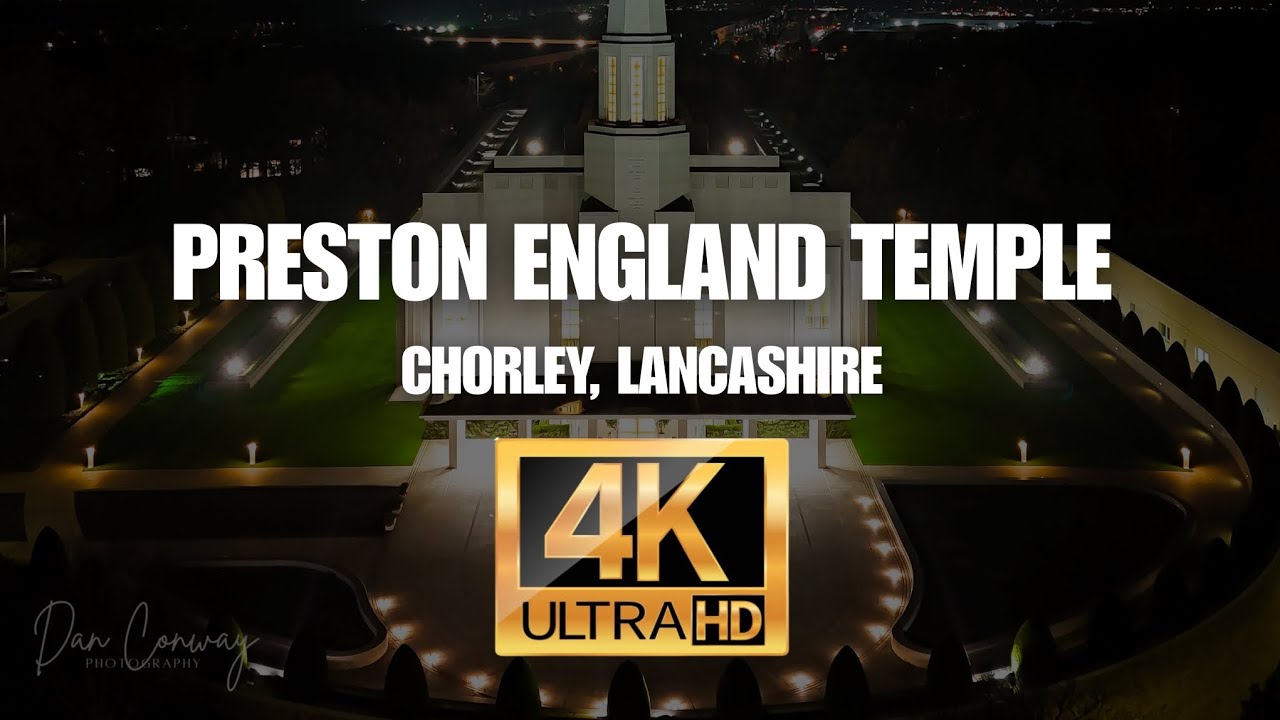 Preston England Temple, An aerial view #dronefootage