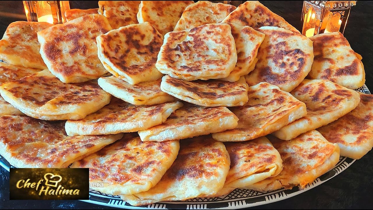 اروع مني مسمن بدون دقيق ابيض بحشوة بنينة من أروع وأسهل مايكون مورق خفيف 1👌😋🔝🌹