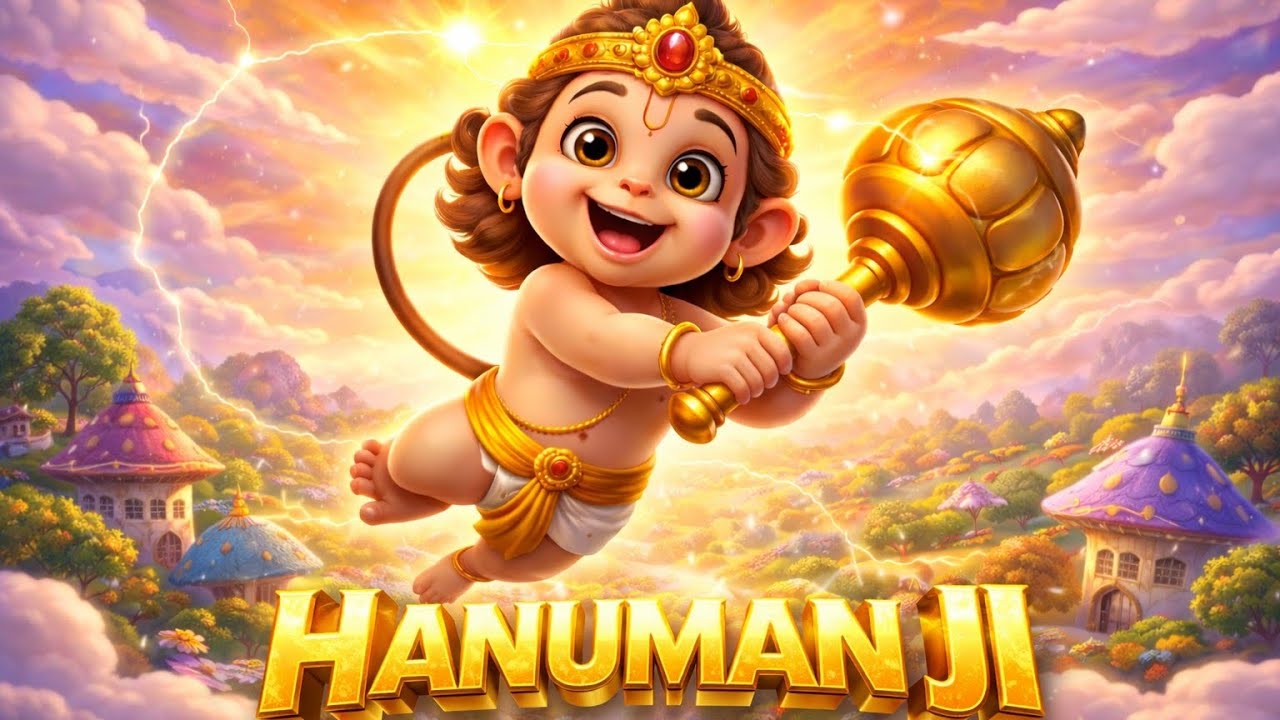 Hanuman Ji 3D Cartoon | Bal Hanuman Powerful Animation 🔥 | Kids Bhakti Video
