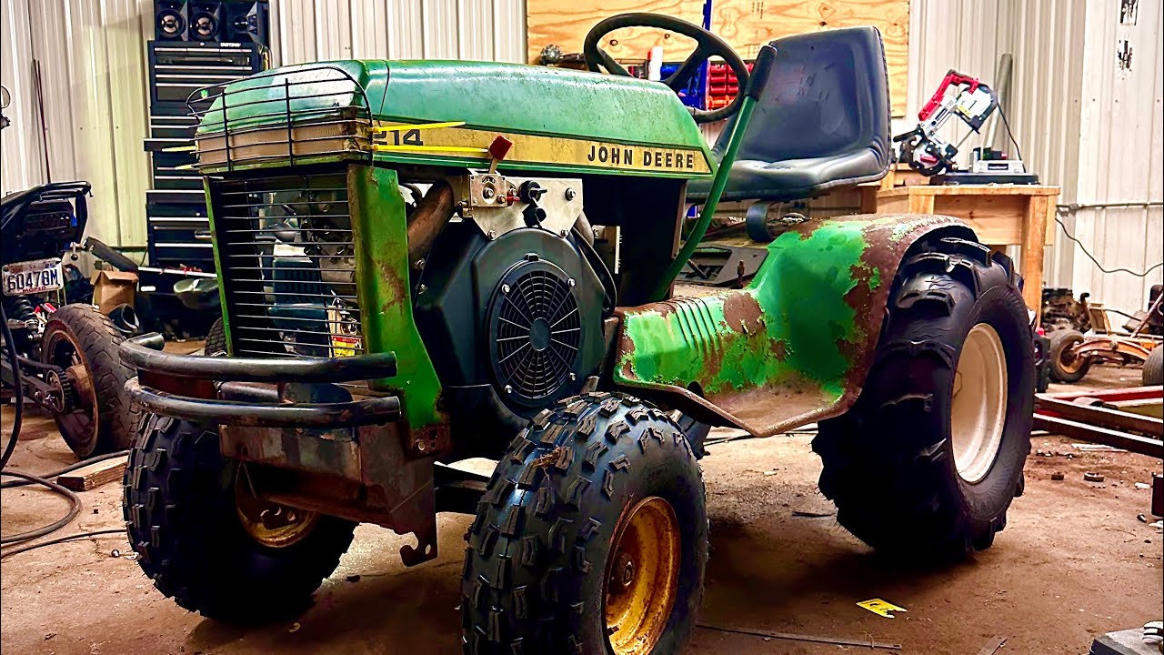 Turbocharged v twin diesel mud mower