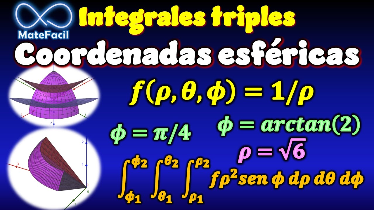 Integral Triple en Coordenadas Esféricas PASO A PASO (Con gráficas explicadas)
