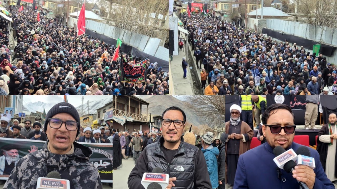 A Grand Procession was held in Sankoo to mark the martyrdom of Ayatollah Syed Ali Khamenei