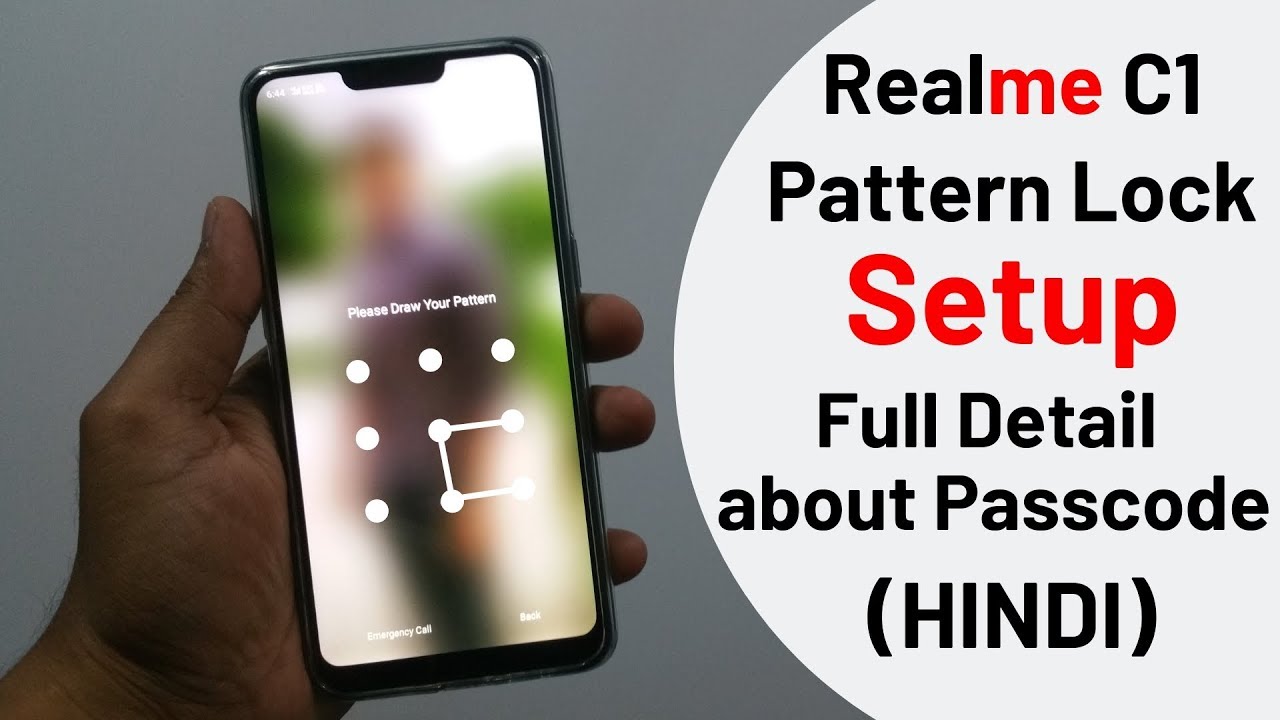 How to setup pattern Lock in Realme C1, Realme 2 & Realme 2 Pro? All about Face & Passcode | Hindi